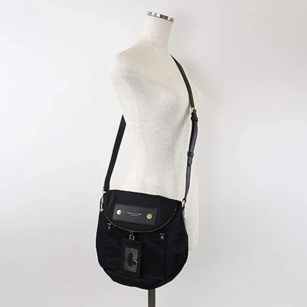 Marc Jacobs Preppy Natasha Nylon Large Crossbody Bag - Rock Grey - Picture 5 of 6